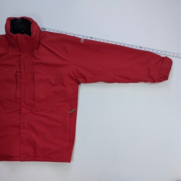 Aigle Gore-Tex Waterproof Jacket Men's XL Red Hooded Shell - Picture 6 of 15
